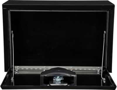Image showing 6 th Buyers Products 15 x 10 x 24in. Black Steel Underbody Truck Tool Box with T-Handle