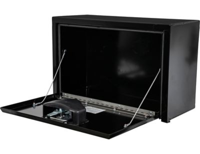Image showing 8 th Buyers Products 15 x 10 x 24in. Black Steel Underbody Truck Tool Box with T-Handle