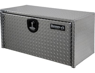 Image showing 8 th Buyers Products 18 x 18 x 14in. Diamond Tread Aluminum Underbody Truck Box