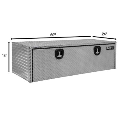 Image showing  18 x 24 x 60in. Diamond Tread Aluminum Underbody Truck Box