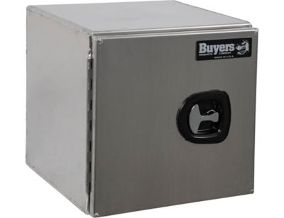 Buyers Products 18 in. x 18 in. x 18 in. Smooth Aluminum Barn Door Underbody Truck Tool Box with Compression Latch