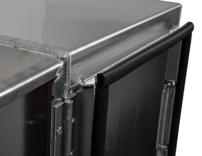 Image showing  18 x 18 x 18in. Smooth Aluminum Barn Door Underbody Truck Tool Box with Compression Latch