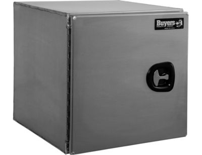 Buyers Products 24 in. x 24 in. x 24 in. Smooth Aluminum Barn Door Underbody Truck Tool Box with Compression Latch