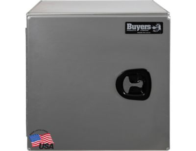 Buyers Products 24 in. x 24 in. x 24 in. Smooth Aluminum Barn Door Underbody Truck Tool Box with Compression Latch