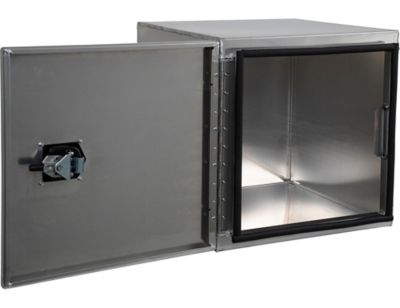 Image showing  24 x 24 x 24in. Smooth Aluminum Barn Door Underbody Truck Tool Box with Compression Latch
