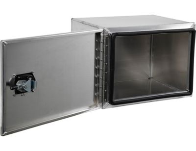 Image showing  18 x 18 x 24in. Pro Series Smooth Aluminum Barn Door Underbody Truck Box with Compression Latch