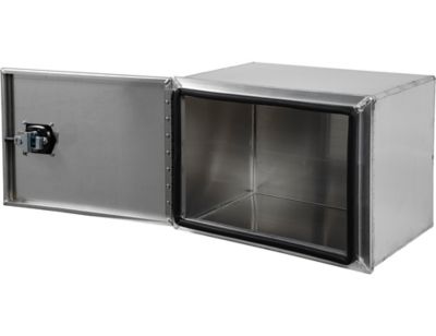 Image showing  18 x 18 x 24in. Pro Series Smooth Aluminum Barn Door Underbody Truck Box with Compression Latch