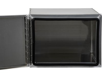 Image showing  18 x 18 x 24in. Pro Series Smooth Aluminum Barn Door Underbody Truck Box with Compression Latch