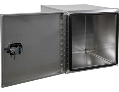 Image showing 5 th Buyers Products 24 in. x 24 in. x 24 in. Pro Series Smooth Aluminum Underbody Truck Box with Compression Latch