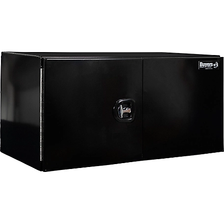Buyers Products Smooth Aluminum Underbody Truck Tool Box - Double Barn Door, 3-Point Compression Latch, 1705840