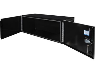 Image showing 3 th Buyers Products 24 x 24 x 60in. Black Smooth Aluminum Barn Door Underbody Truck Tool Box with 3-Point Compression Latch