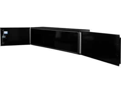 Image showing 5 th Buyers Products 24 x 24 x 72in. Pro Series Black Smooth Aluminum Barn Door Underbody Truck Box with 3 Point Compression Latch