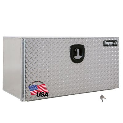 Buyers Products Pro Series Smooth Aluminum Underbody Truck Box with Diamond Tread Door