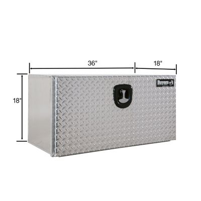 Image showing  Pro Series Smooth Aluminum Underbody Truck Box with Diamond Tread Door