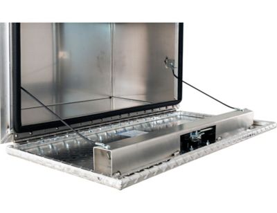 Image showing  Pro Series Smooth Aluminum Underbody Truck Box with Diamond Tread Door