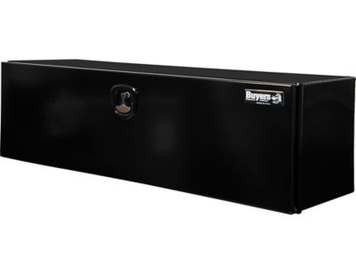 Image showing  18 x 18 x 60in. Pro Series Black Smooth Aluminum Underbody Truck Tool Box