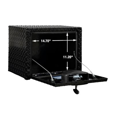 Image showing  14 x 12 x 18in. Black Diamond Tread Aluminum Underbody Truck Box