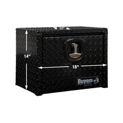 Image showing  14 x 12 x 18in. Black Diamond Tread Aluminum Underbody Truck Box