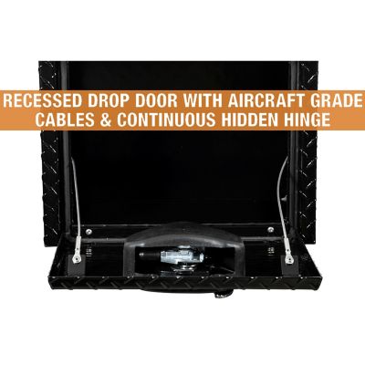 Image showing 6 th Buyers Products 14 x 12 x 18in. Black Diamond Tread Aluminum Underbody Truck Box