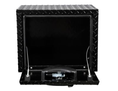 Image showing 9 th Buyers Products 14 x 12 x 18in. Black Diamond Tread Aluminum Underbody Truck Box