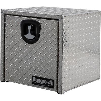 Image showing  18 x 18 x 18in. Diamond Tread Aluminum Underbody Truck Toolbox with 3-Point Latch