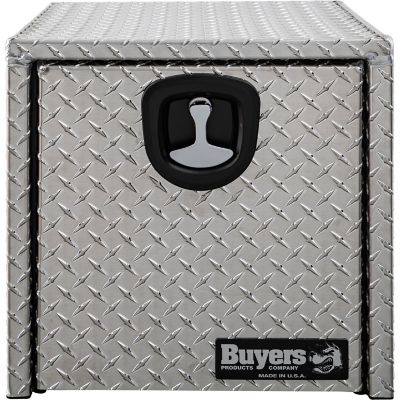 Image showing  18 x 18 x 18in. Diamond Tread Aluminum Underbody Truck Toolbox with 3-Point Latch