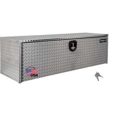 Buyers Products 18 in. x 18 in. x 48 in. Diamond Tread Aluminum Underbody Truck Tool Box with 3 Point Latch