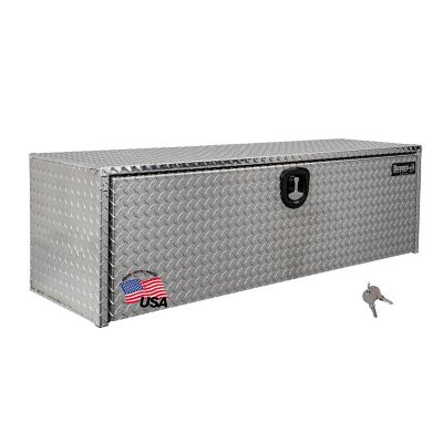 Buyers Products Diamond Tread Aluminum Underbody Truck Box with 3-Pt. Latch, 1735140