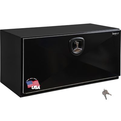 Buyers Products 18 in. x 18 in. x 30 in. Pro Series Black Steel Underbody Truck Tool Box