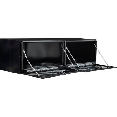 Image showing  24 x 24 x 90in. Gloss Black Steel Pro Series Topsider Truck Box