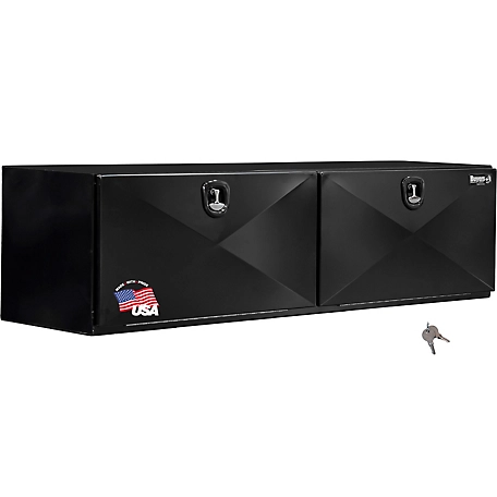 Buyers Products 24 in. x 24 in. x 96 in. Pro Series Black Steel Topsider Truck Box