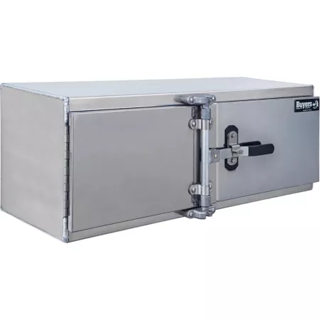 Buyers Products 18" x 18" x 48" Smooth Aluminum Barn Door Tool Box with Stainless Steel Doors and Cam Lock Underbody Truck Tool Boxes