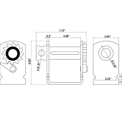 Image showing 6 th Buyers Products Standard Sliding Trailer Winch