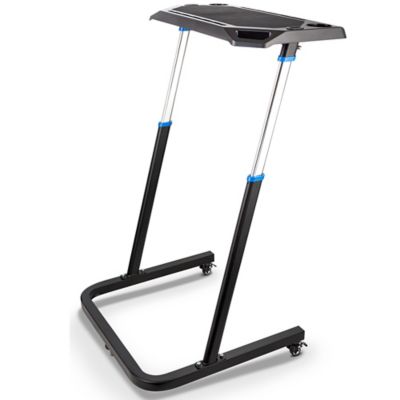 Alpcour Adjustable Bike Trainer Fitness Desk - Non-Slip Surface Gadget Slots and Lockable Wheels