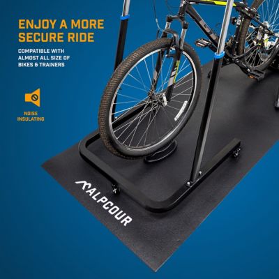 Image showing  Bike Trainer Mat - Water-Resistant Anti-Slip Noise Insulating Multi-Purpose Floor Protector