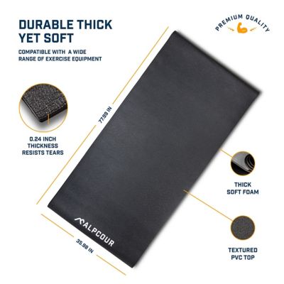 Image showing  Bike Trainer Mat - Water-Resistant Anti-Slip Noise Insulating Multi-Purpose Floor Protector