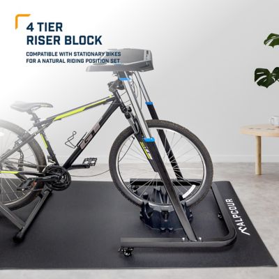 Image showing  Bike Trainer 4-Tier Riser Block - Anti-Skid Natural Ride Position Extender