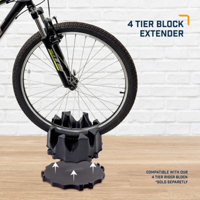 Image showing  Bike Trainer 4-Tier Riser Block Extender - Anti-Skid Natural Ride Position Extender