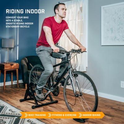 Image showing  Indoor Magnetic Bike Trainer Stand - Stainless Steel 6 Resistance Settings