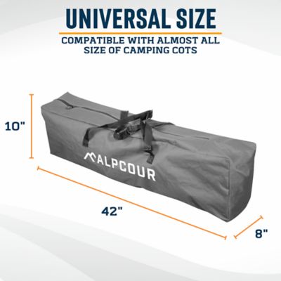 Image showing  Heavy Duty Polyester Bag for Camping Cots and Chairs, Grey