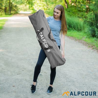 Image showing 5 th Alpcour Heavy Duty Polyester Bag for Camping Cots and Chairs, Grey