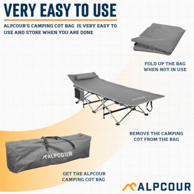 Image showing  Heavy Duty Polyester Bag for Camping Cots and Chairs, Royal Blue