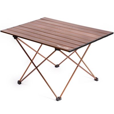 Alpcour Compact Folding Camping Table - Lightweight Aluminum Portable Side Table