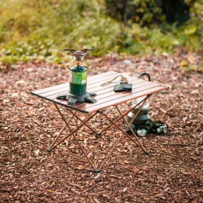 Image showing 5 th Alpcour Compact Folding Camping Table - Lightweight Aluminum Portable Side Table
