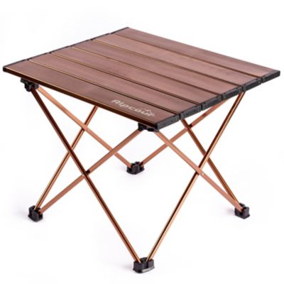 Alpcour Compact Folding Camping Table - Lightweight Aluminum Portable Side Table