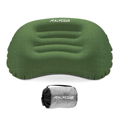 Alpcour Ultralight Inflatable Camping Pillow, Compact Travel Essential with Carry Case