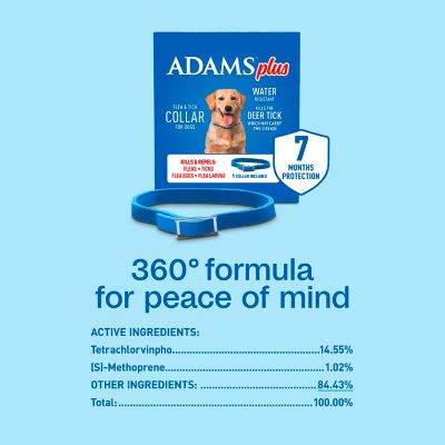 Image showing 5 th Adams Plus Flea and Tick Collar for Large Dogs with Up to 25 in. Neck