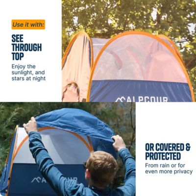 Image showing 8 th Alpcour Pop-Up Privacy Tent - Portable Durable & Waterproof Single Person Shelter