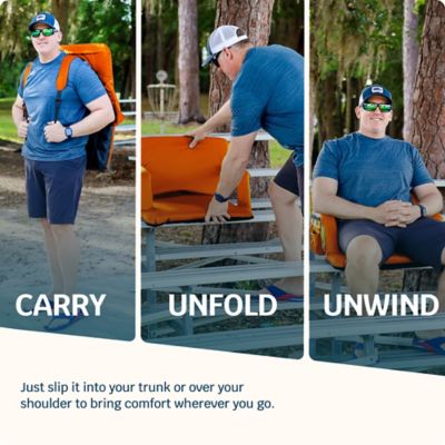 Image showing  Reclining Stadium Seat - Waterproof Chair with Extra Thick Padding Wide Back Support Bleacher Hook and Multiple Pockets