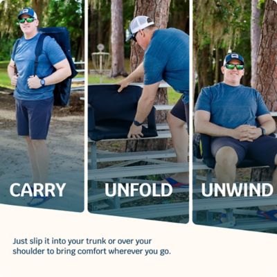 Image showing  Reclining Stadium Seat - Waterproof Chair with Extra Thick Padding Wide Back Support Bleacher Hook and Multiple Pockets